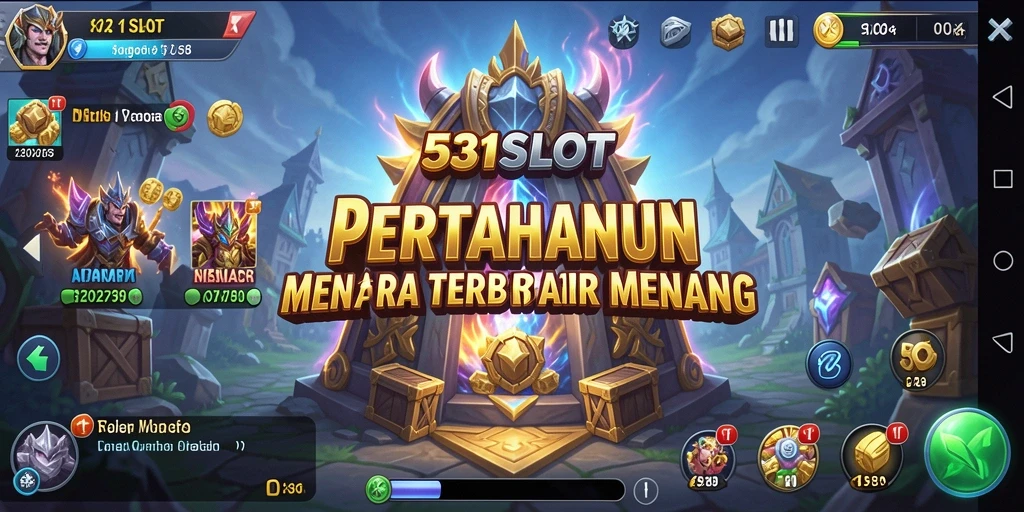 Tampilan gameplay menarik dari 531SLOT dengan berbagai menara.