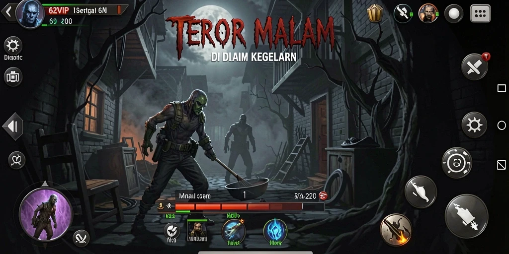 Pengalaman gameplay mengerikan dalam 62VIP yang mencekam.