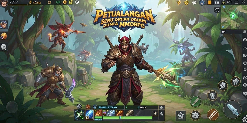 Gameplay seru di dunia fantasi 77RP dengan aksi yang menegangkan.