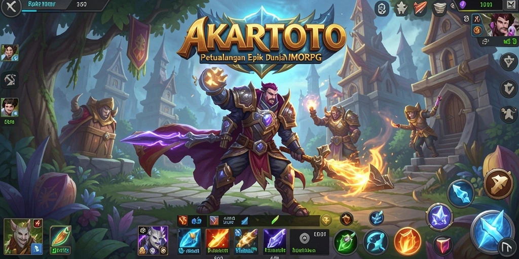 Tampilan gameplay AKARTOTO yang mendebarkan dan penuh aksi.
