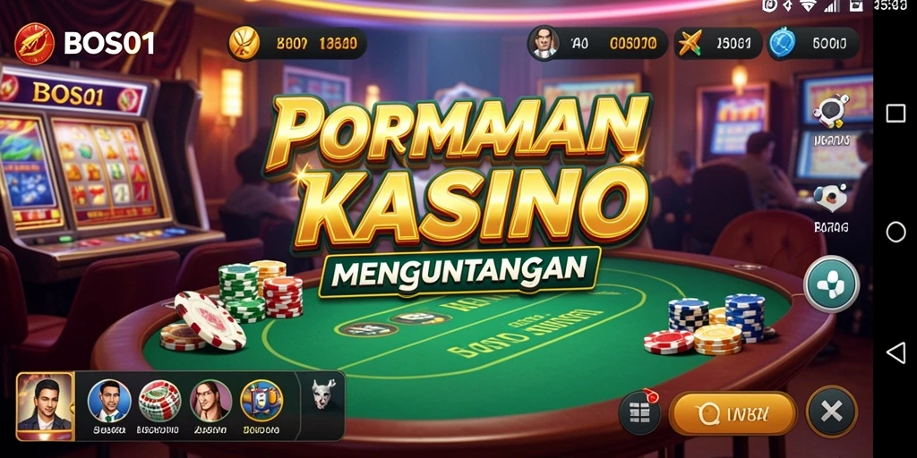 Tampilan gameplay menarik dalam permainan Kasino BOS01.