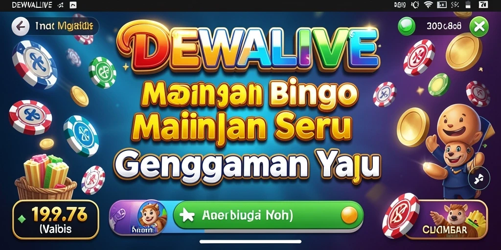 Tampilan gameplay Bingo yang seru dan interaktif di DEWALIVE.