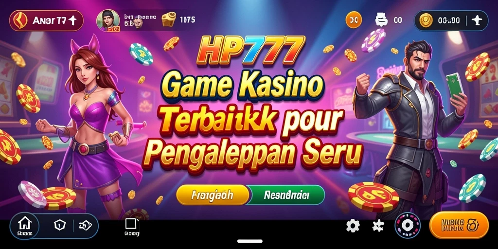 Tangkapan layar HP777 menampilkan pengalaman bermain kasino yang mendebarkan.