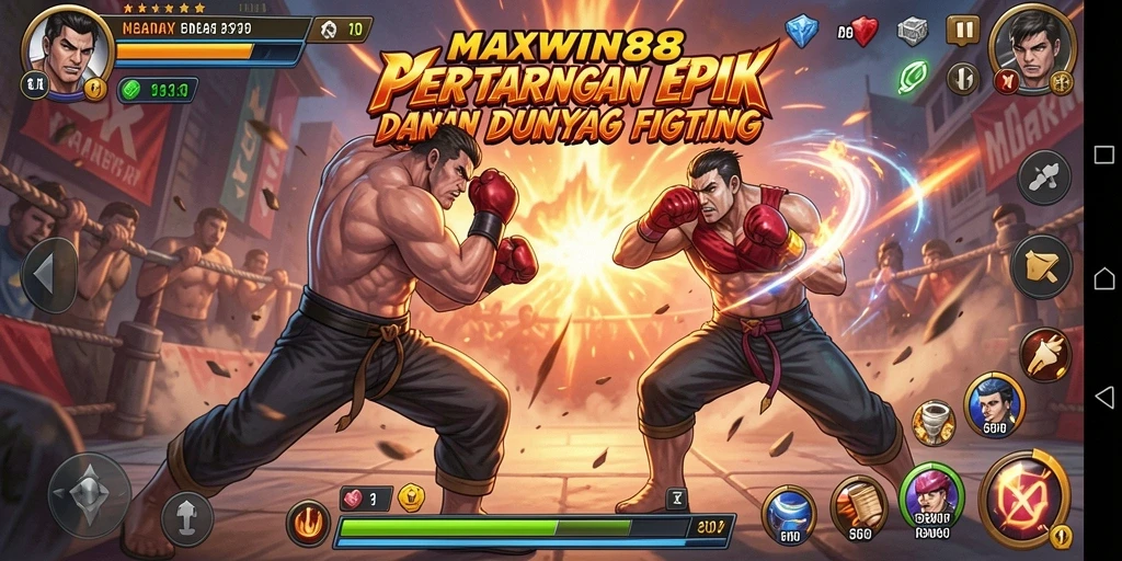 Tampilan aksi intens dari gameplay MAXWIN88 yang mendebarkan.
