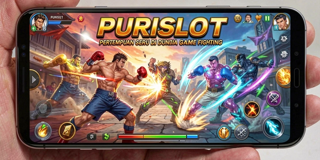 Gameplay seru PURISLOT dengan pertempuran yang mendebarkan.
