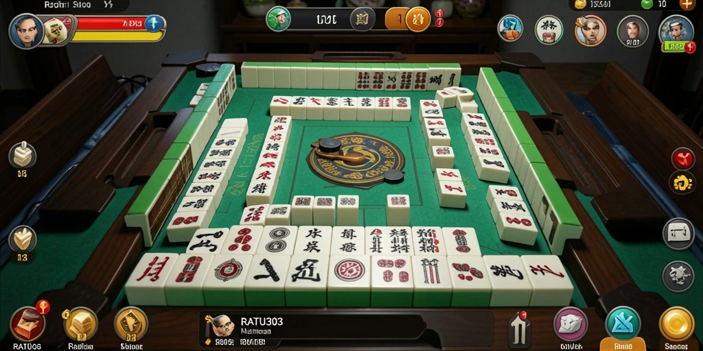 Tampilan gameplay Mahjong yang menarik dan menantang.