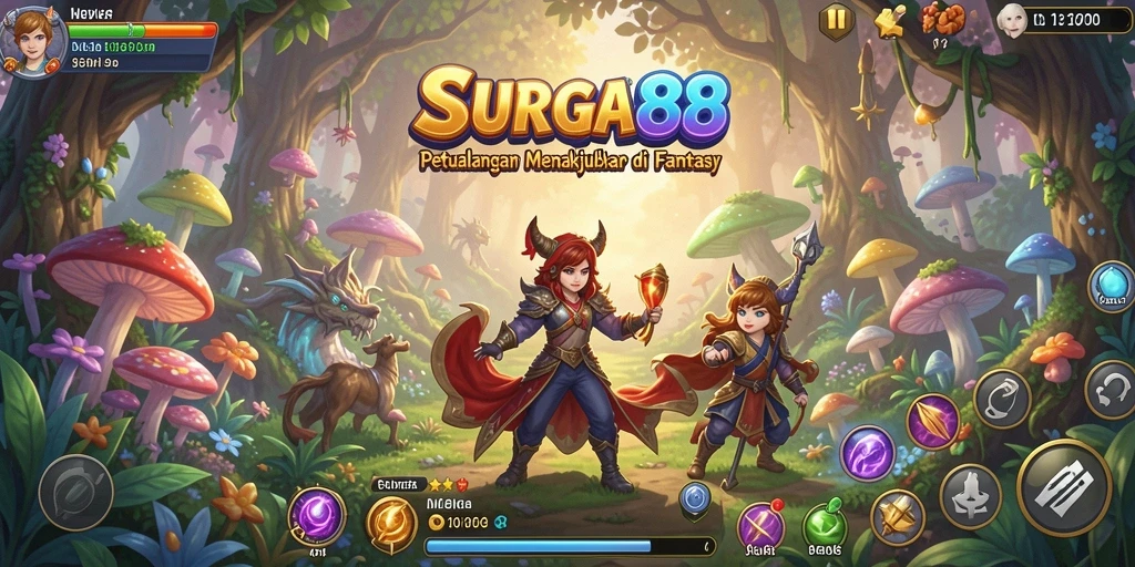 Tampilan gameplay SURGA88 yang penuh petualangan dan tantangan.