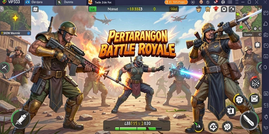 Gameplay seru VIP333 dalam pertarungan Battle Royale.